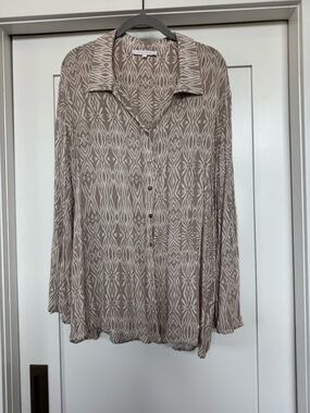 Oversized button-down shirt